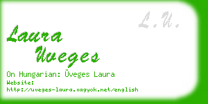 laura uveges business card